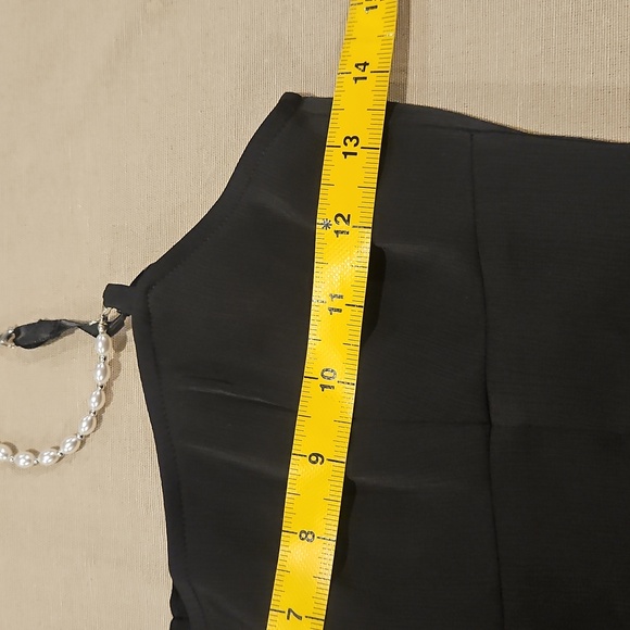 Petite Studio Black Size XXS Elegant Black Midi Slip Dress - Picture 9 of 12